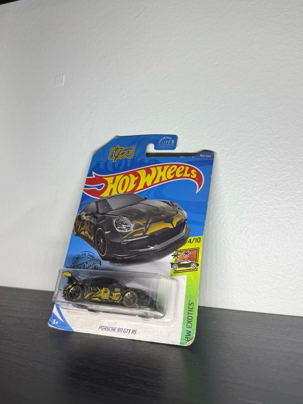 2020 Hot Wheels Porsche 911 GT3 RS #162 Tanner Fox Black HW Exotics